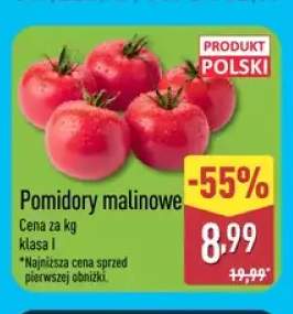Pomidory malinowe polskie klasa I
