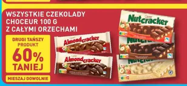 Czekolady CHOCEUR 100g z całymi orzechami
