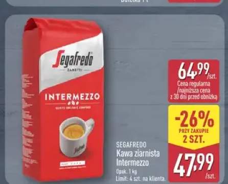 Kawa ziarnista SEGAFREDO Intermezzo