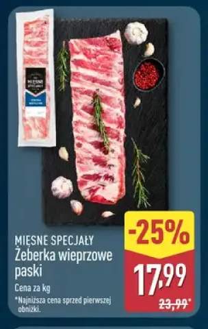 Żeberka wieprzowe paski Mięsne Specjały