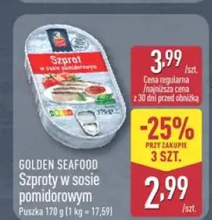 Szproty w sosie pomidorowym Golden Seafood