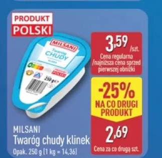 Twaróg chudy klinek Milsani