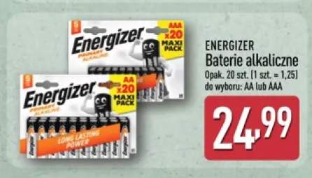 Baterie alkaliczne AAA ENERGIZER 20-pak