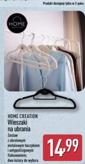 Wieszaki na ubrania HOME CREATION