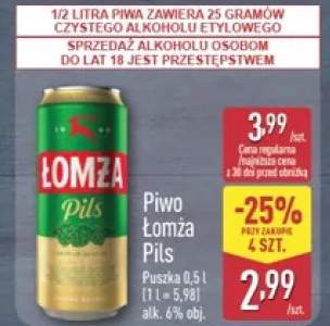 Piwo Łomża Pils