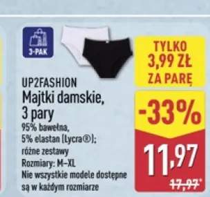 Majtki damskie UP2FASHION 3-pak
