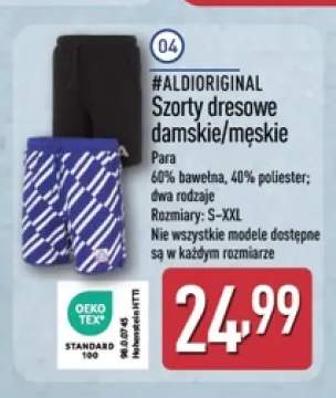 Szorty dresowe damskie/męskie #ALDIORIGINAL