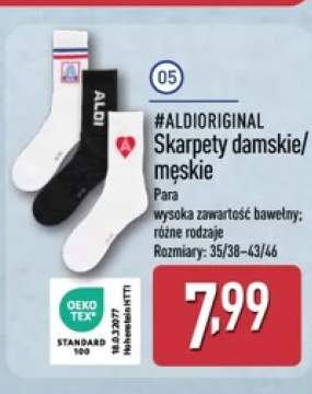 Skarpety damskie/męskie #ALDIORIGINAL