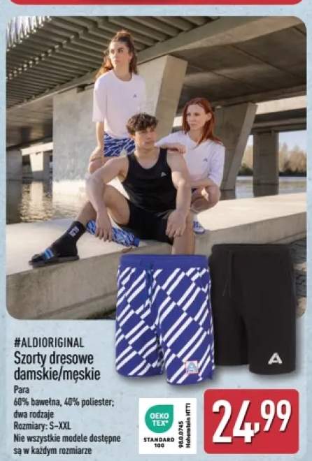 Szorty dresowe damskie/męskie #ALDIORIGINAL