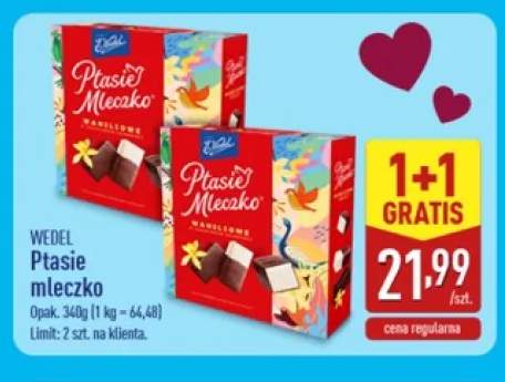Ptasie mleczko Wedel waniliowe