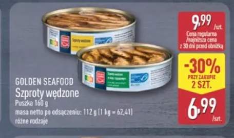 Szproty wędzone w oleju rzepakowym Golden Seafood