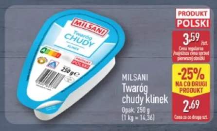 Twaróg chudy klinek Milsani