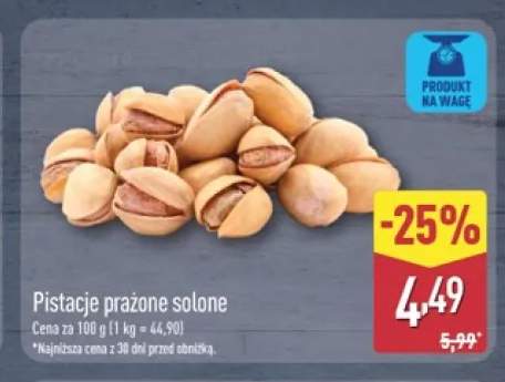 Pistacje prażone solone
