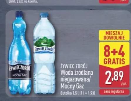 Woda źródlana niegazowana ŻYWIEC ZDRÓJ