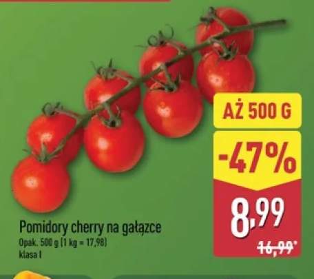 Pomidory cherry na gałązce klasa I