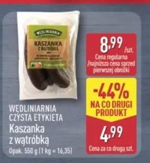 Kaszanka z wątróbką Wędliniarnia Czysta Etykieta