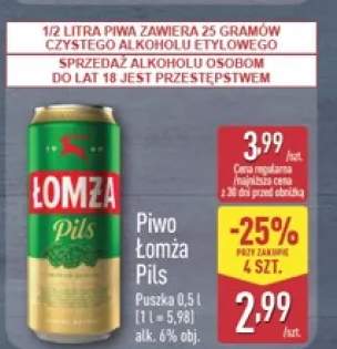 Piwo Łomża Pils