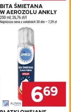 śmietana w sprayu