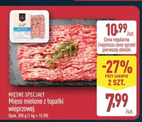 Mięso mielone z łopatki wieprzowej Mięsne Specjały
