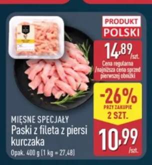 Paski z fileta z piersi kurczaka Mięsne Specjały