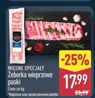 Żeberka wieprzowe paski Mięsne Specjały