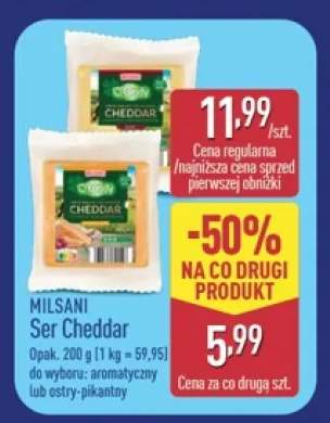 Ser Cheddar ostry-pikantny Milsani