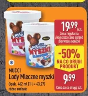 Lody Mleczne myszki Mucci