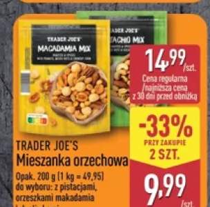 Mieszanka orzechowa Trader Joe's lub oliwkami
