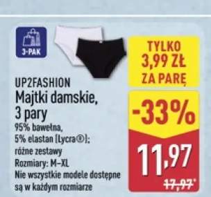 Majtki damskie UP2FASHION 3-pak
