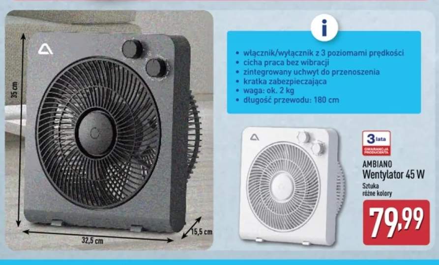 Wentylator AMBIANO 45W