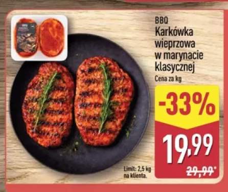 Karkówka wieprzowa w marynacie klasycznej BBQ
