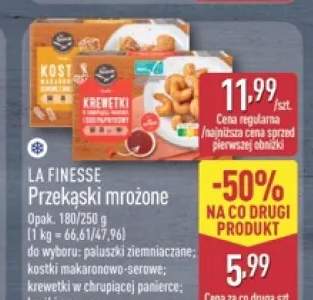 Przekąski mrożone La Finesse kostki makaronowo-serowe