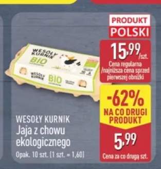 Jaja z chowu ekologicznego Wesoły Kurnik