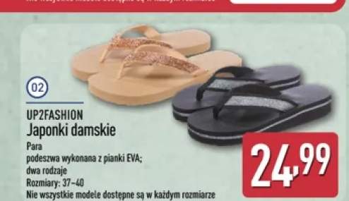Japonki damskie UP2FASHION podeszwa wykonana z pianki EVA