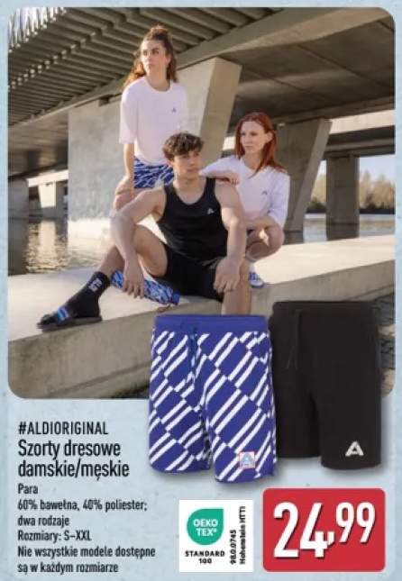 Szorty dresowe damskie/męskie #ALDIORIGINAL