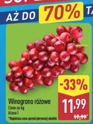 Winogrono różowe klasa I