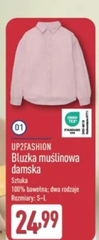 Bluzka muślinowa damska UP2FASHION 100% bawełna