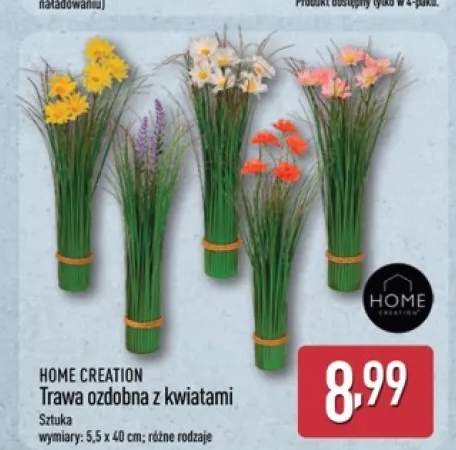 Trawa ozdobna z kwiatami HOME CREATION