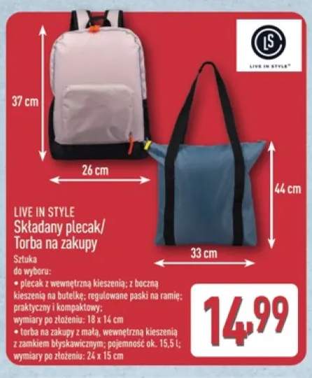 Torba na zakupy LIVE IN STYLE