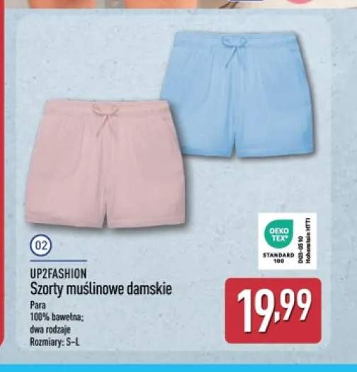 Szorty muślinowe damskie UP2FASHION