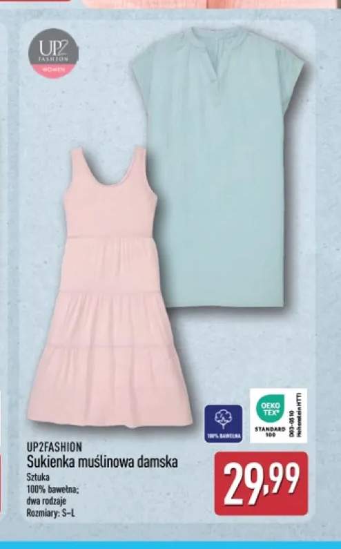 Sukienka muślinowa damska UP2FASHION