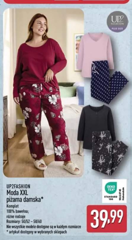 Piżama damska Moda XXL UP2FASHION