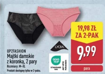 Majtki damskie z koronką UP2FASHION 2-pak