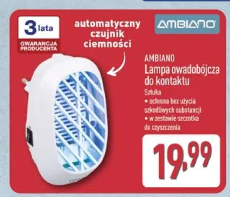 Lampa owadobójcza do kontaktu AMBIANO