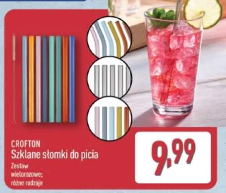 Szklane słomki do picia CROFTON