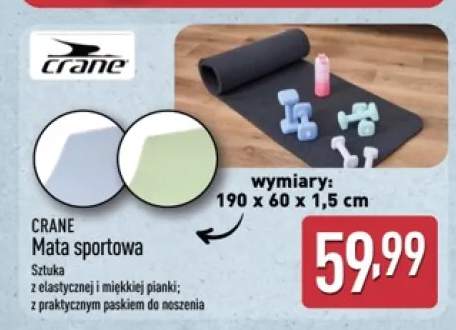 Mata sportowa CRANE 190x60x1,5cm