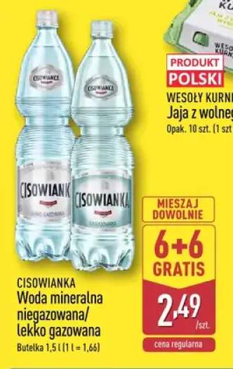 Woda mineralna niegazowana Cisowianka