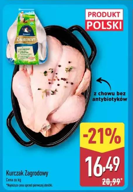 Kurczak Zagrodowy z chowu bez antybiotyków