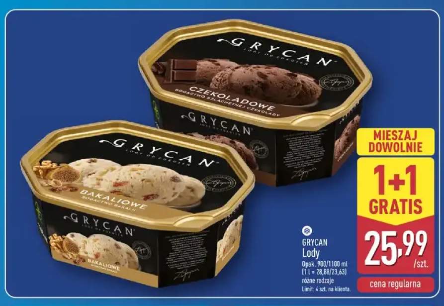 Lody Grycan Bakaliowe