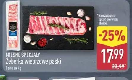 Żeberka wieprzowe paski Mięsne Specjały